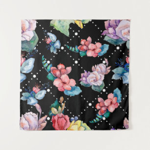 Tenture Bouquet de fleurs botaniques florales. Feuille de