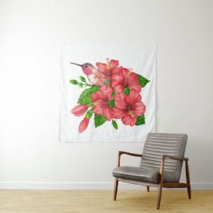 Tenture Bouquet tropical