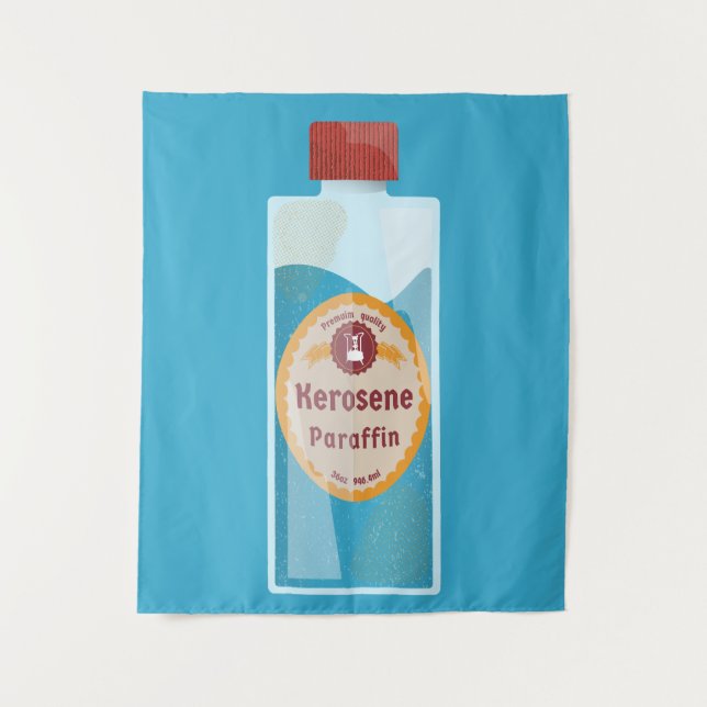 Tenture Bouteille de kérosène Paraffine (Devant)
