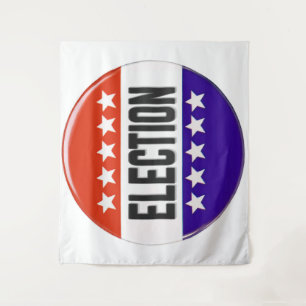 Tenture Bouton Élection