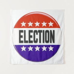 Tenture Bouton Élection
