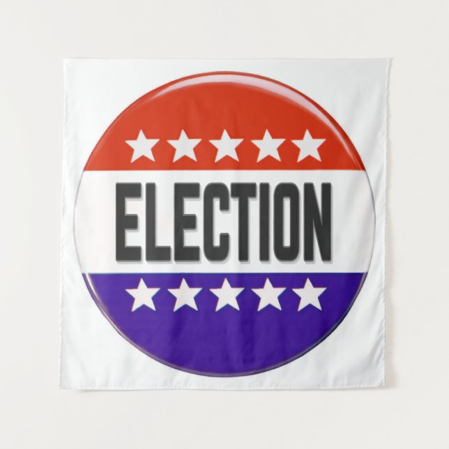 Tenture Bouton Élection (Devant)
