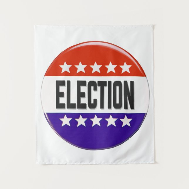 Tenture Bouton Élection (Devant)