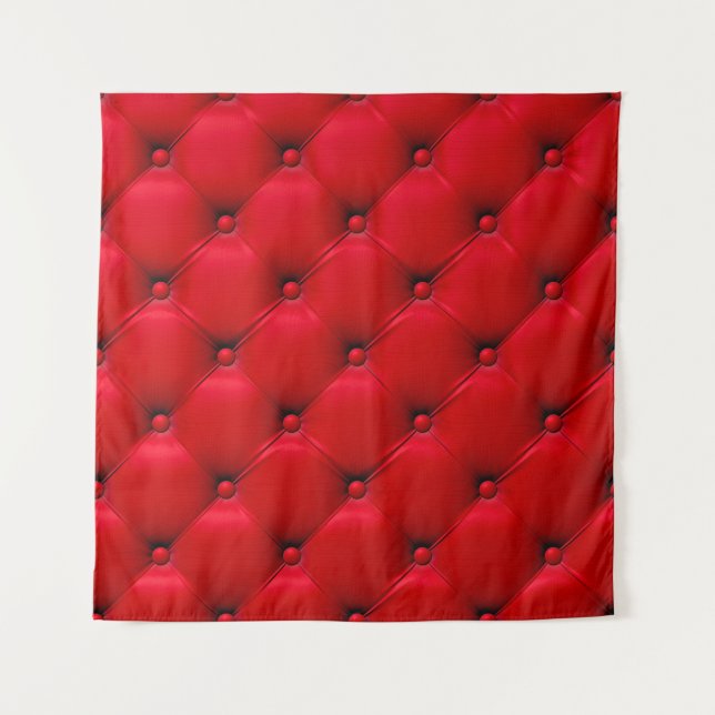 Tenture Boutonné sur la Texture rouge. Répéter le motif (Devant)