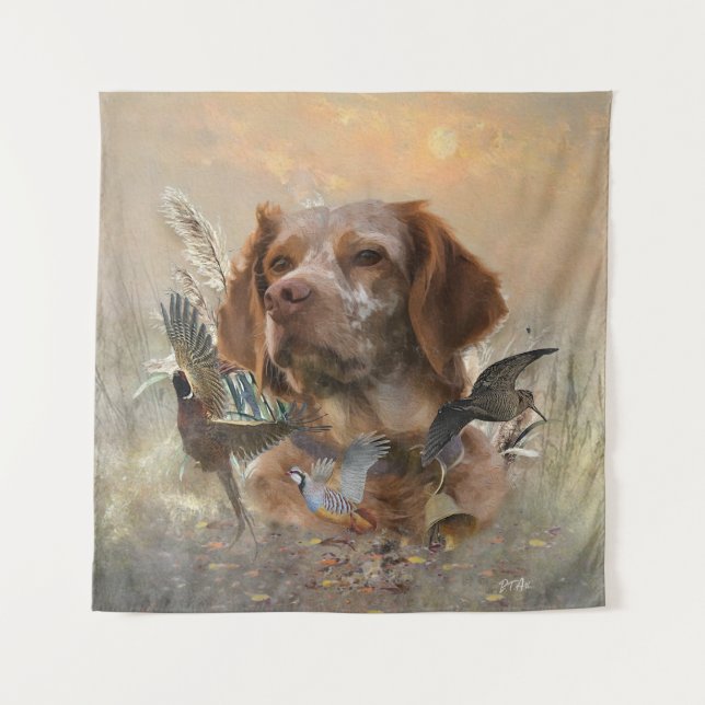 Tenture Bretagne française, Art de chasse aux oiseaux (Devant)