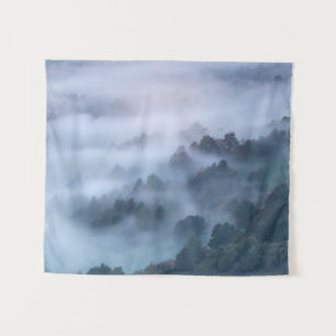 Tenture Brouillard matinal à travers les arbres