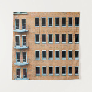 Tenture Brown brick wall building