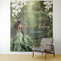 Brown Princess et Sage Green Robe Grenouille Douce