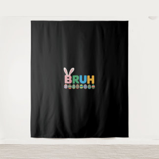 Tenture Bruh Bunny Pâques mème mignon Pour Enfants _12