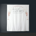 Tenture Brunch simple et bubbly nuptiale fond de douche<br><div class="desc">Brunch et Fête des mariées fleurie Bubbly en toile de fond. Doté d'une aquarelle assez chic deux flûtes de champagne mousseuses au sommet de la toile de fond, fait de cette cabine de douche nuptiale élégante fond de fond un choix parfait pour le brunch de douche nuptiale mimosa à thème...</div>