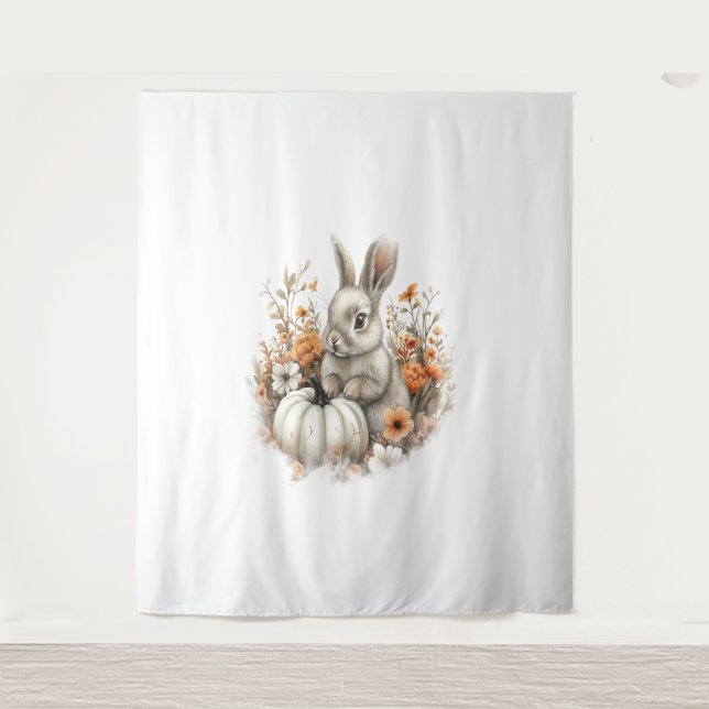 Tenture Bunny Shirt Citrouille du pays (Devant)