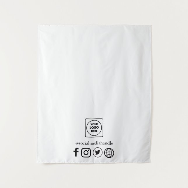 Tenture Business Logo Social Media Promotional Display (Devant)