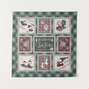 Tenture cacahuètes Ancien Motif de traîneau