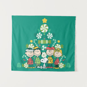 Tenture cacahuètes Arbre de Noël de menthe poivrée