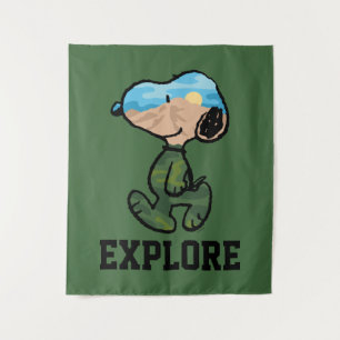 Tenture cacahuètes   Grande neige extérieure