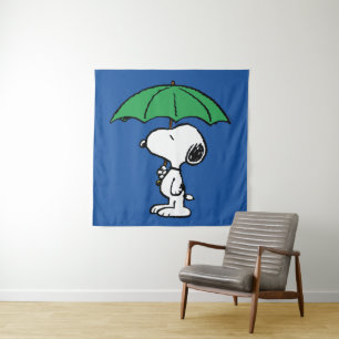 Tenture cacahuètes   Parapluie vert Snoopy