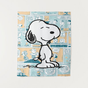 Tenture cacahuètes   Snoopy Comic Motif