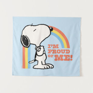 Tenture cacahuètes Snoopy Je suis fier de moi