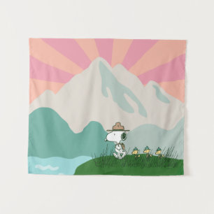 Tenture cacahuètes   Snoopy Leader du Pack