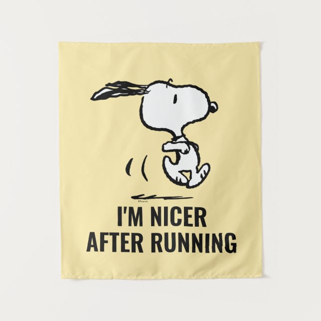 Tenture cacahuètes | Snoopy Running (Devant)