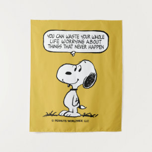 Tenture cacahuètes Snoopy Vous ne pouvez pas regarder to