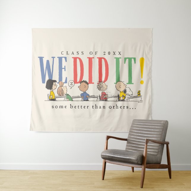 Tenture Cachou Nous l'avons fait Diplômé Citation drôle Sn (En situation (horizontale))