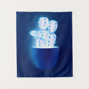 Tenture Cactus bleu
