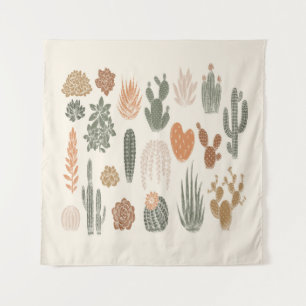Tenture Cactus et succulent motif sans soudure