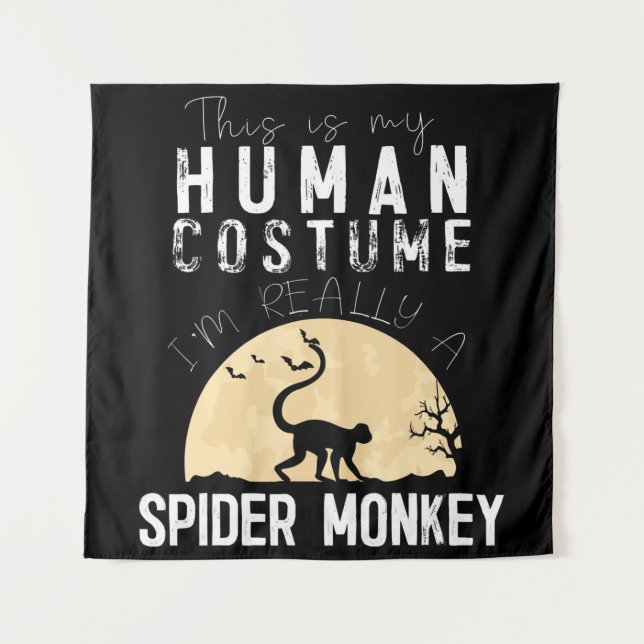 Tenture Cadeau Araignée | Costume Humain Halloween Araigné (Devant)