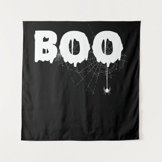Tenture Cadeau Araignée | Halloween Drôle Effrayant Petite (Devant)