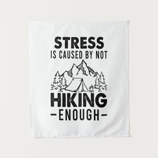 Tenture Cadeau Camper | Le Stress Est La Cause D'Un Manque (Devant)