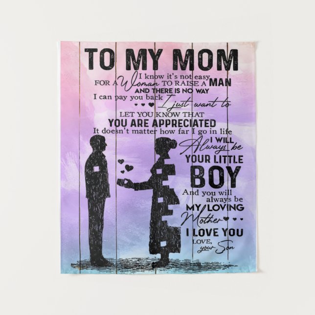 Tenture Cadeau customisé Pour La Famille, Mignonne Présent (Devant)