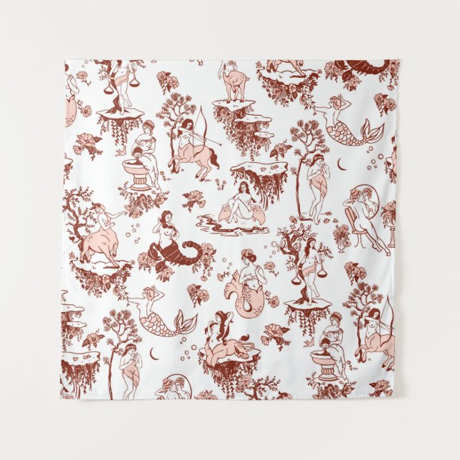 Tenture Cadeau d'astrologie à motif Toile de signe du zodi (Devant)