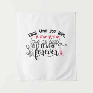 Tenture Cadeau de couple chaque fois que vous aimez pour t