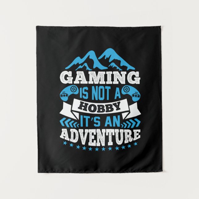 Tenture Cadeau de joueur Le jeu n'est pas un hobby (Devant)