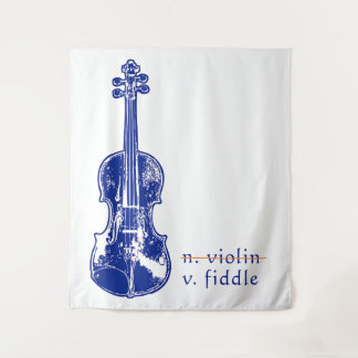 Tenture Cadeau de musique Bluegrass Country pour violon fo