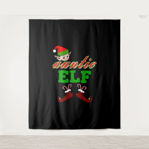 Tenture Cadeau de Noël Tante Elf
