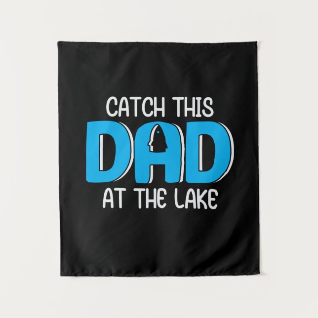 Tenture Cadeau Papa Ce Papa Au Lac (Devant)