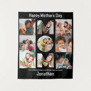 Tenture Cadeau personnalisé pour maman mère Fête 9 Photo C
