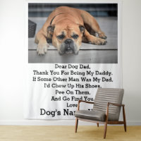 Cadeau photo de père de chien personnalisé moderne