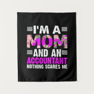 Tenture Cadeau pour comptable Je suis une maman et une c