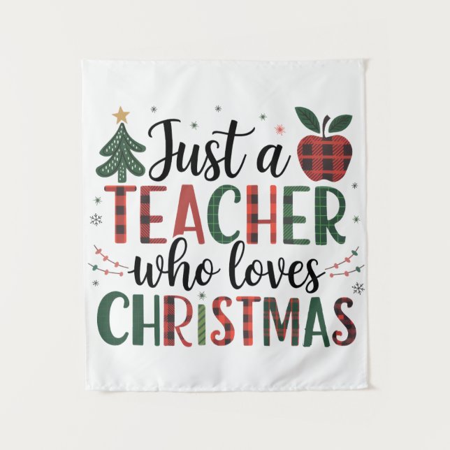 Tenture Cadeau pour Enseignant | Juste un Enseignant qui A (Devant)