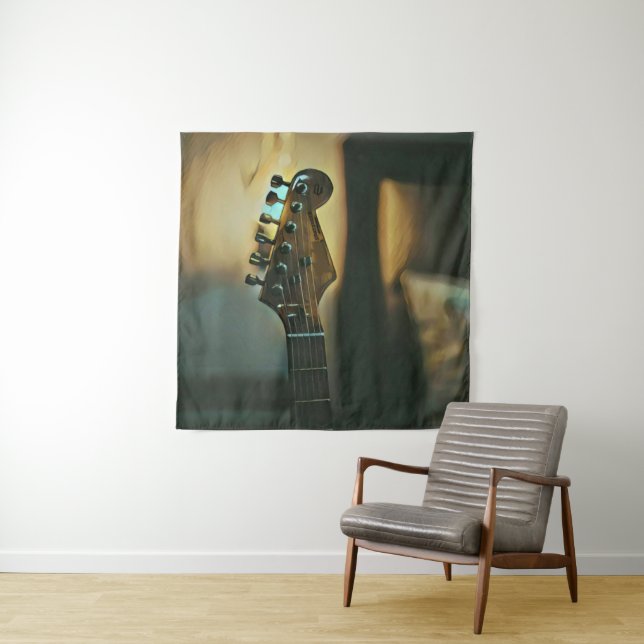 Tenture Cadeaux de guitare vintage (En situation)