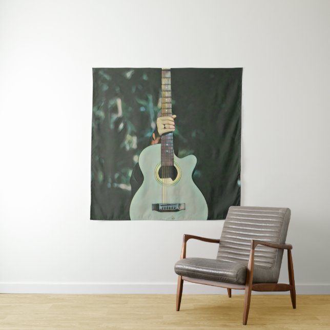 Tenture Cadeaux de guitariste cool (En situation)