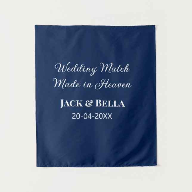 Tenture Cadeaux de mariage faits au ciel bleu mariage  (Devant)