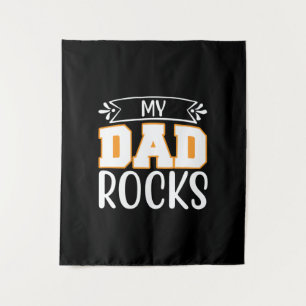 Tenture Cadeaux papa Mon père Rocks