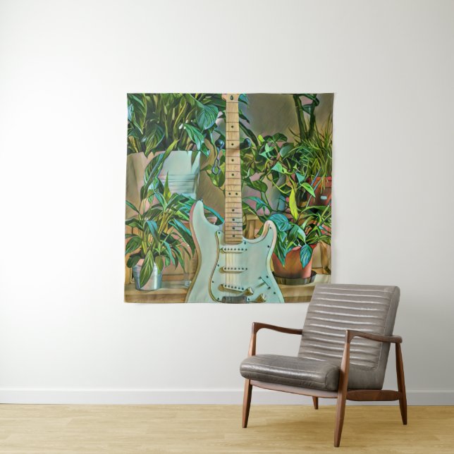 Tenture Cadeaux pour guitariste (En situation)