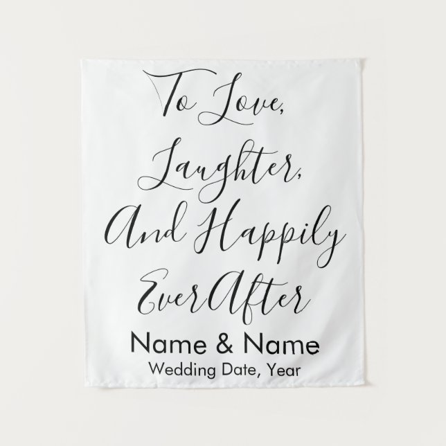 Tenture Cadre de mariage personnalisé, bannière de récepti (Devant)