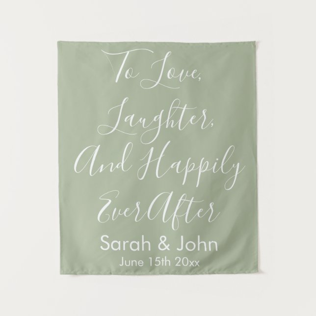 Tenture Cadre de mariage personnalisé Bannière de réceptio (Devant)