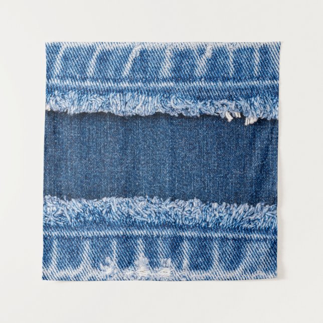Tenture Cadre en tissu à deux tons blanchis (Devant)